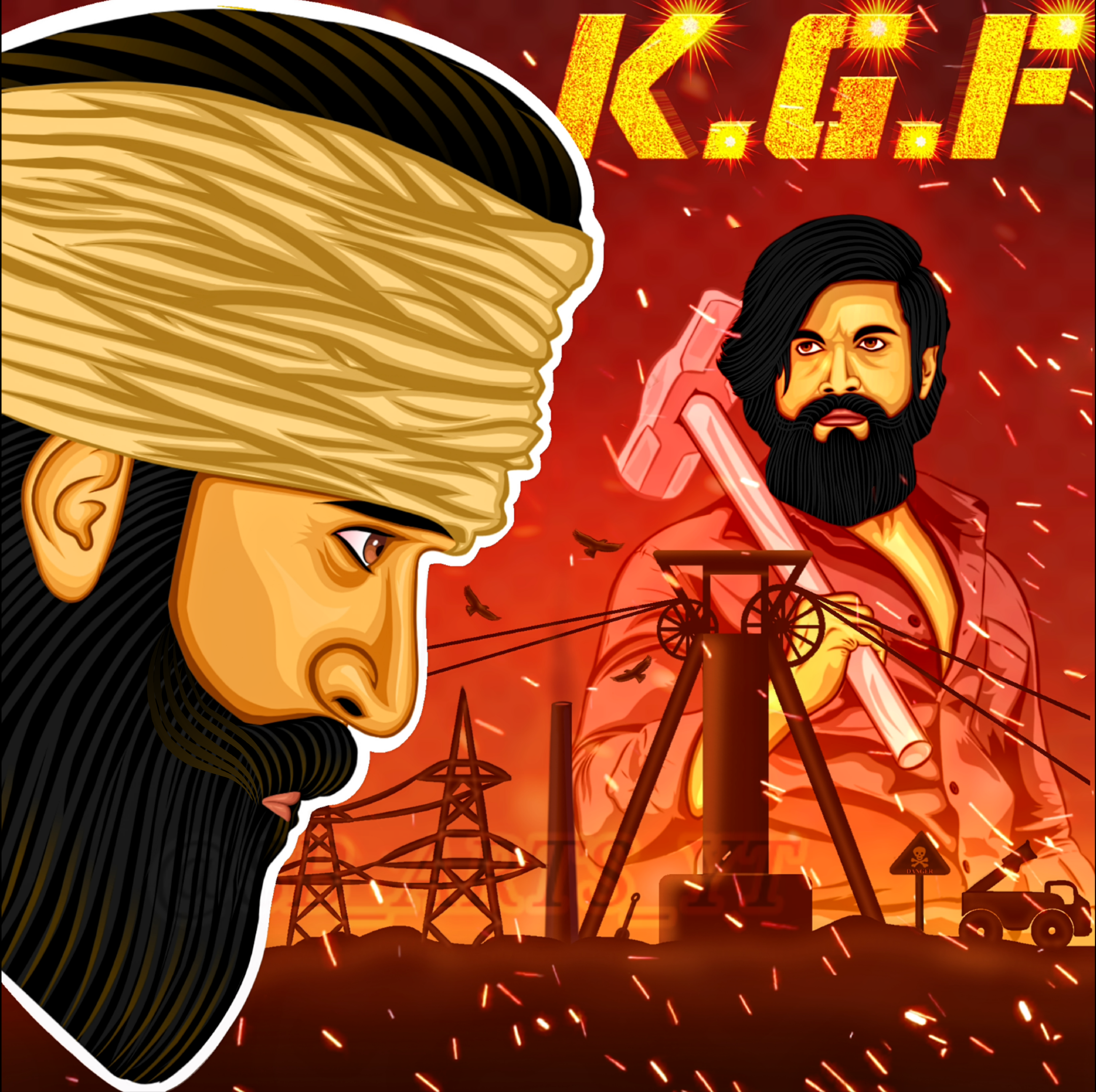 K.G.F fan art